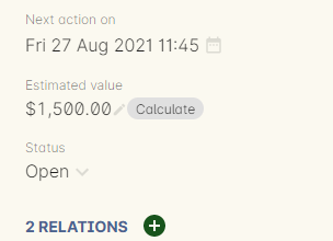 Figure 224. Click the Calculate button after adding relations to have onCourse calculate its value for you.