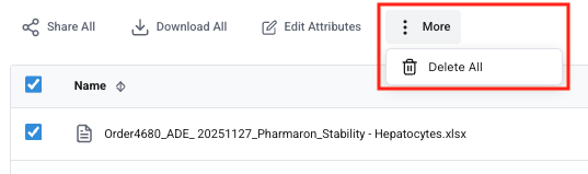 Delete All option