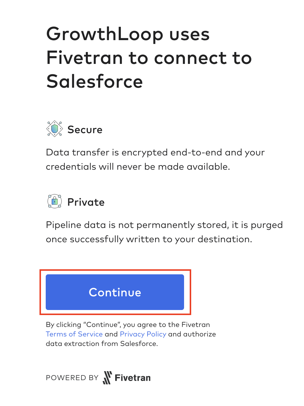fivetran authentication