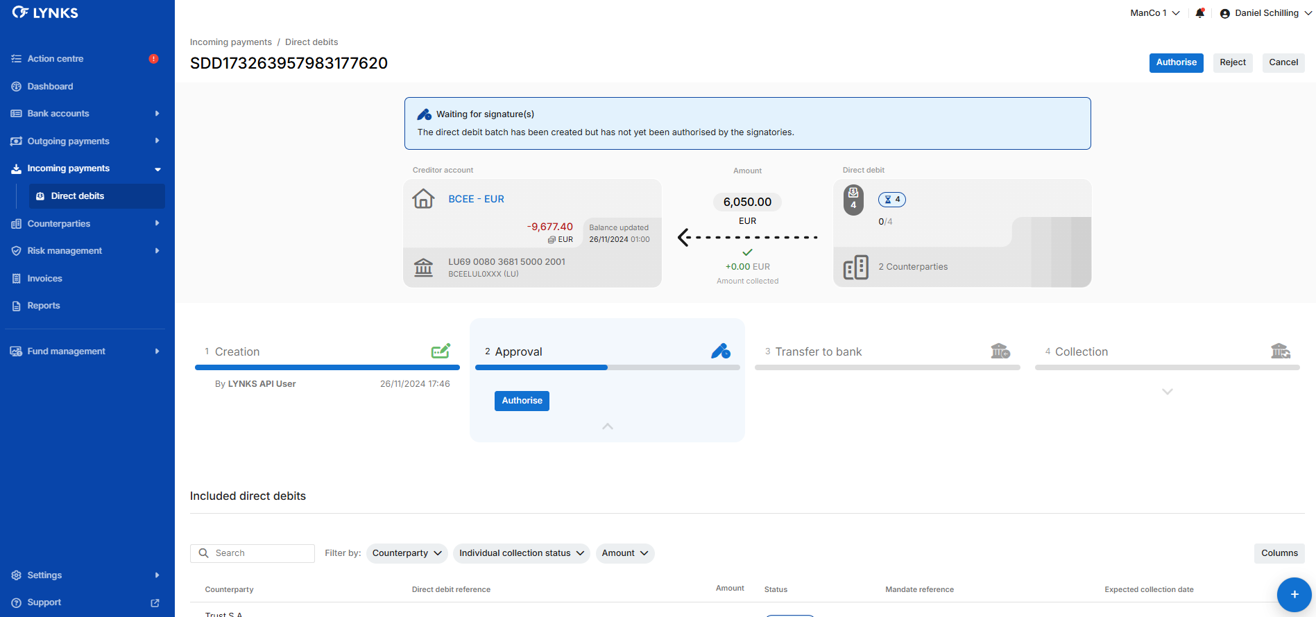 Direct debits - details - part1