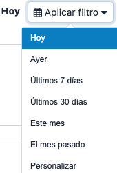 Casilla Aplicar filtro