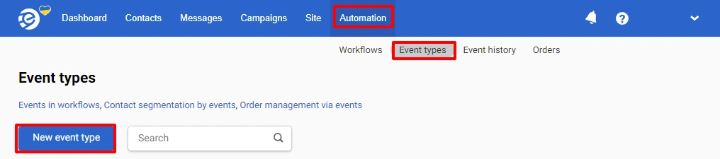 Create an Event Type