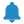 notification icon a bell shape in blue
