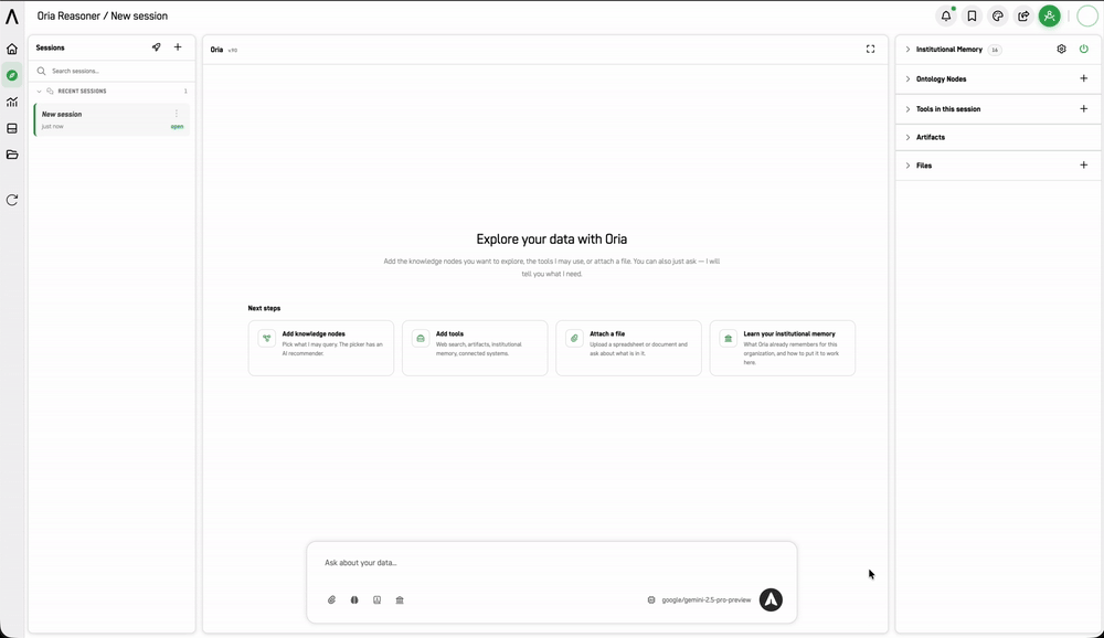 Screenshot: Session Tools — Artifact Tools tab