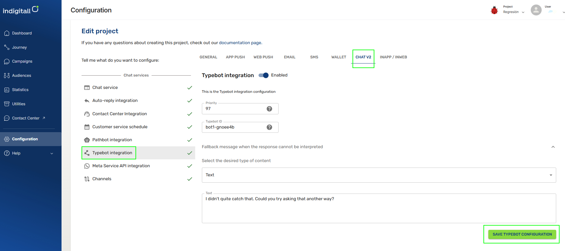 typebot integration