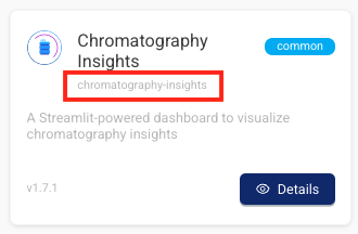 Data App Slug display