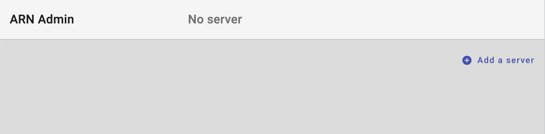 Add server button