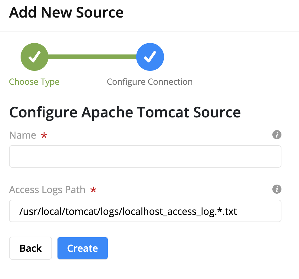 Apache Tomcat Log Configuration Form