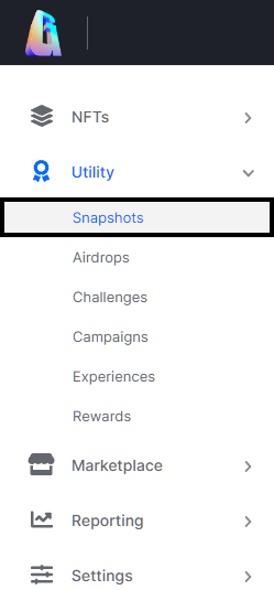 The Snapshot Utility Location in the CMS