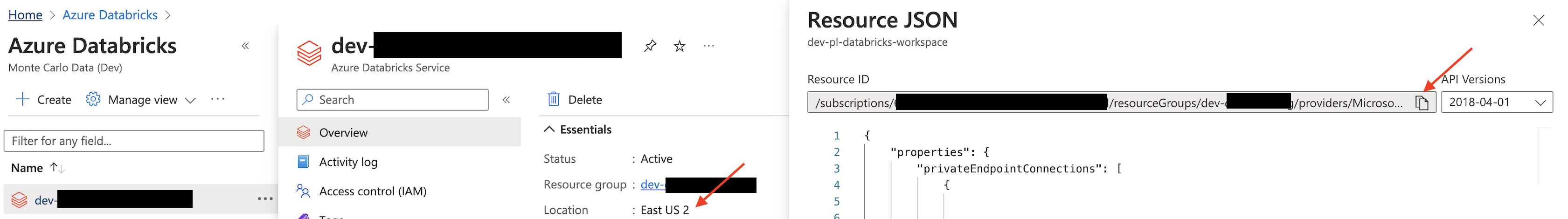 Azure Console Example