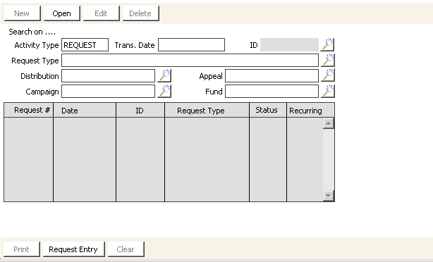 Desktop:  Fundraising > Manage requests