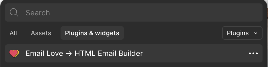 Email love plugin