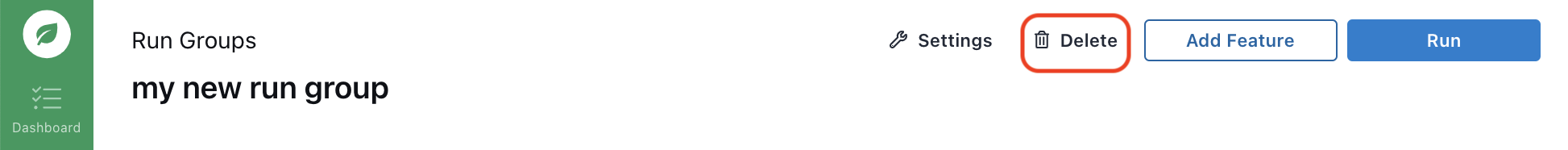 1.png Deleting a run group.