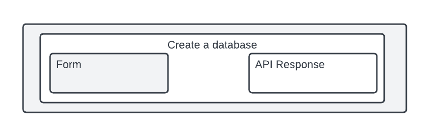 App design for creating a database.