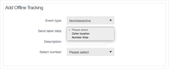 Select caller location or number alias to send to Google Analytics