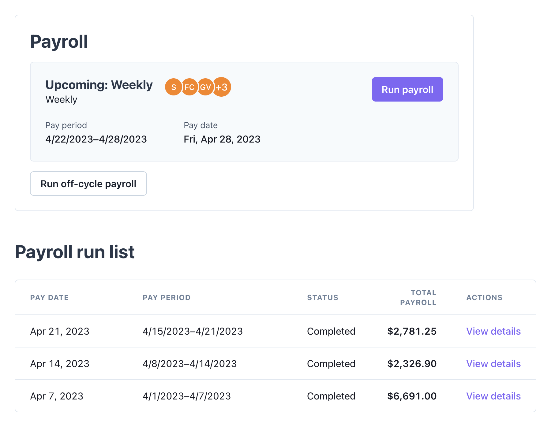 Employer dashboard