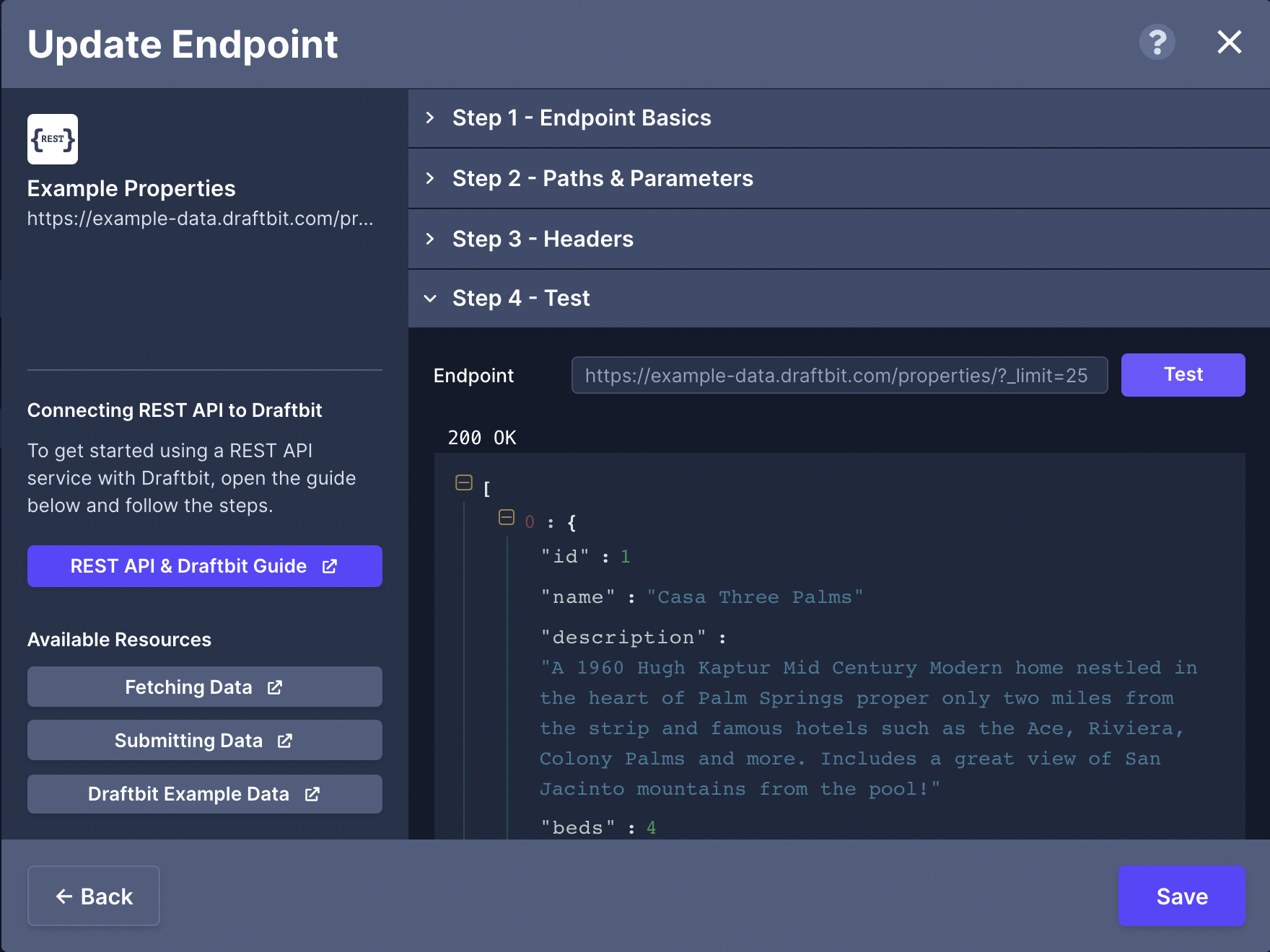 List View endpoint
