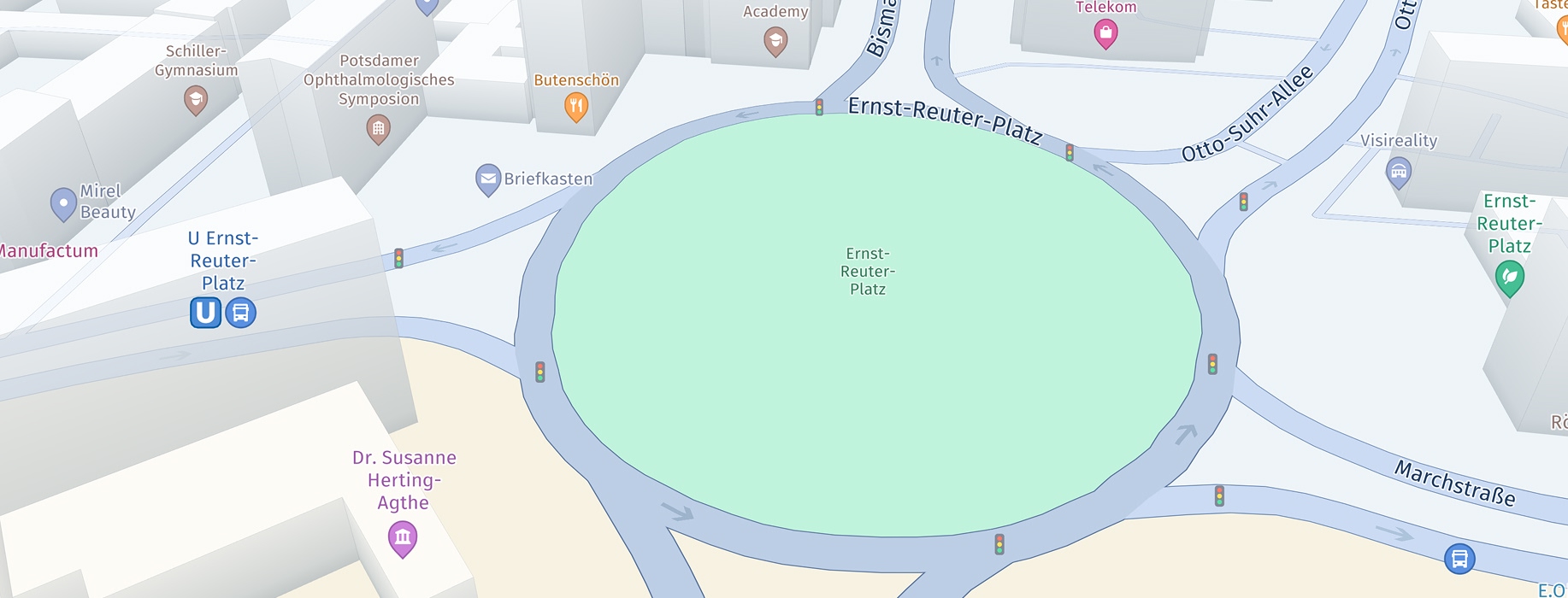 Screenshot: MapFeatures.trafficLights with MapFeatureModes.trafficLightsAll