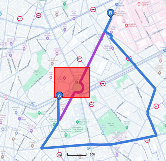 avoid areas post request