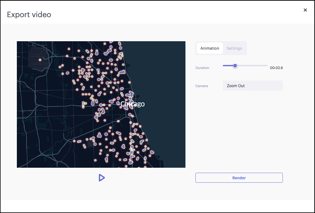 Export Video window.