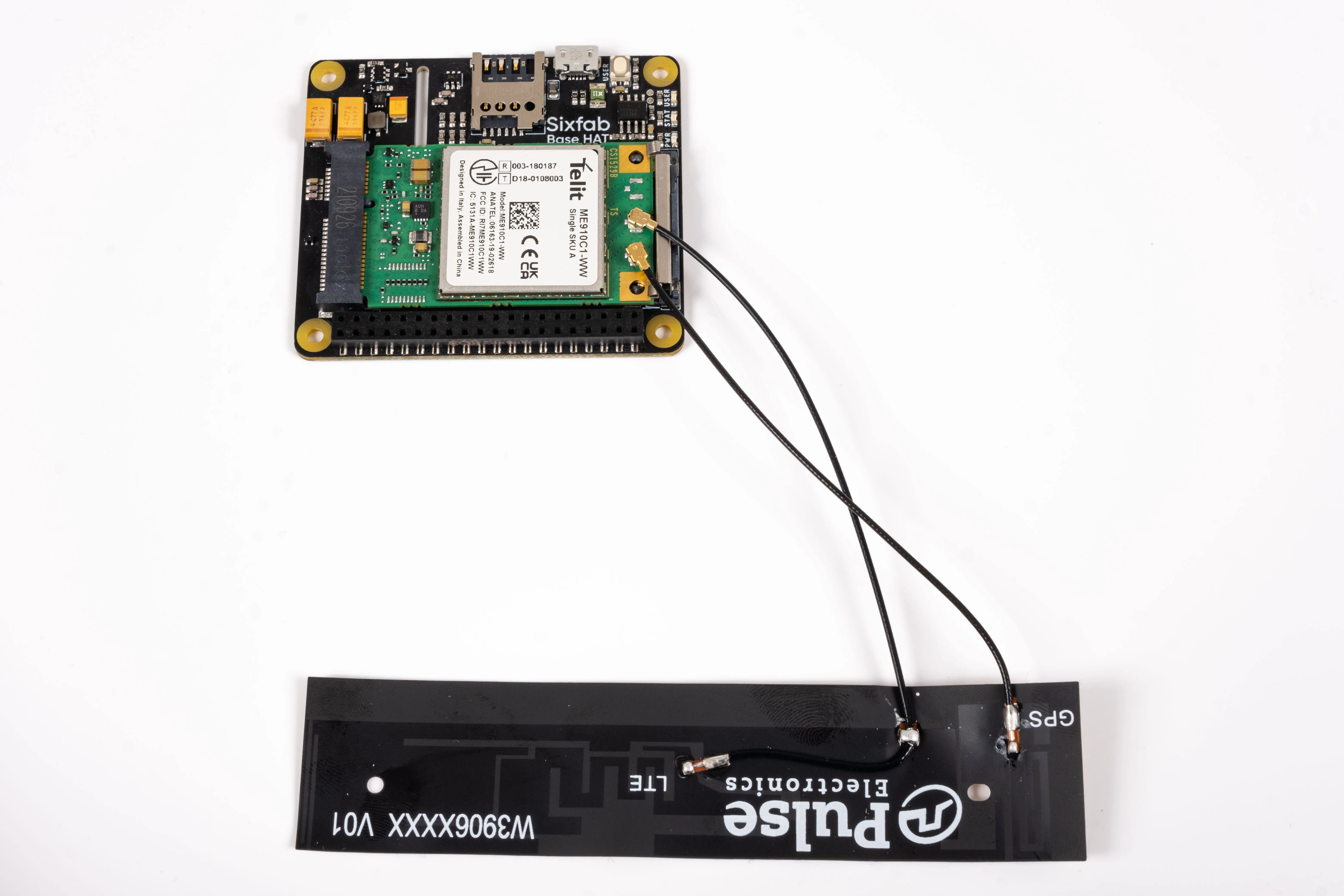 Sixfab Raspberry Pi Cellular IoT Kit (LTE-M)