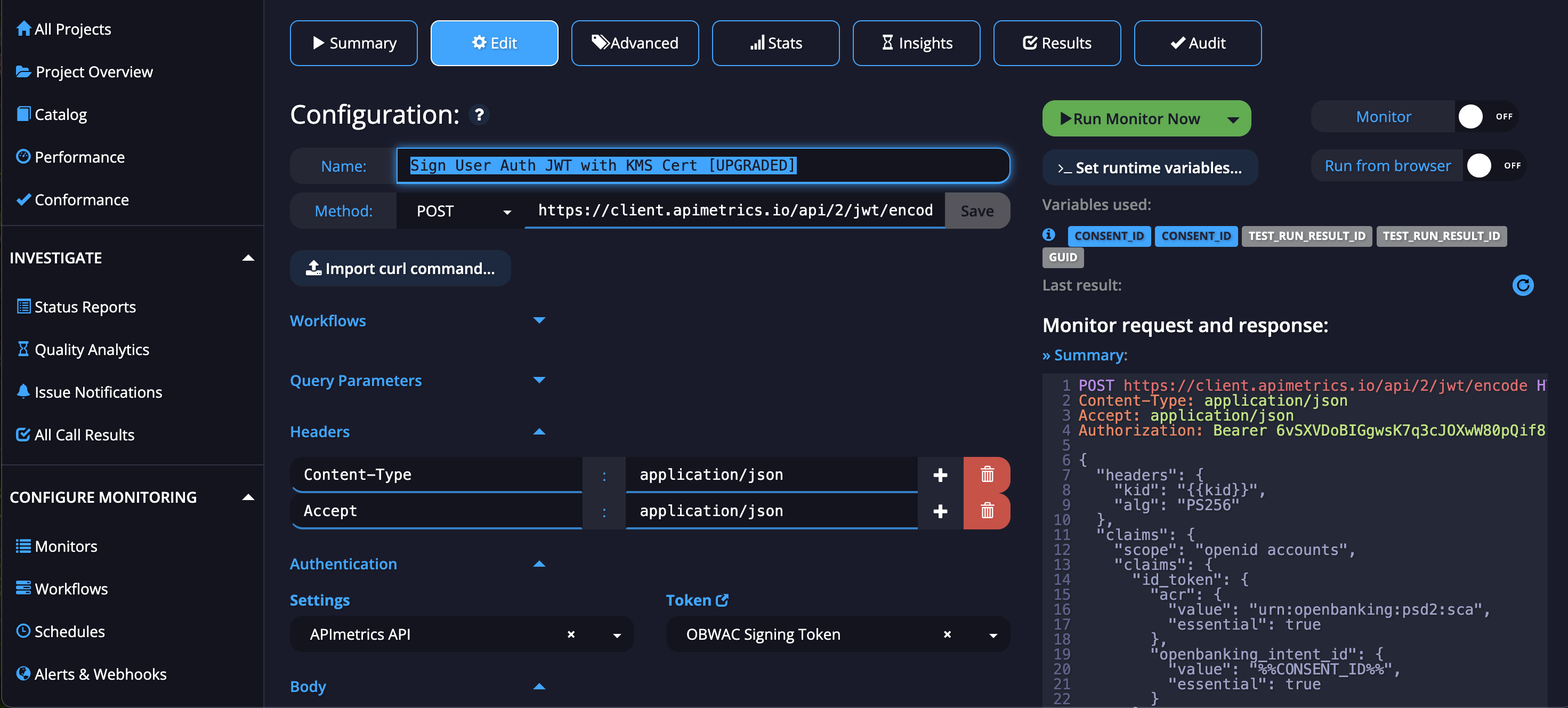 Upgraded JWT SIgning API