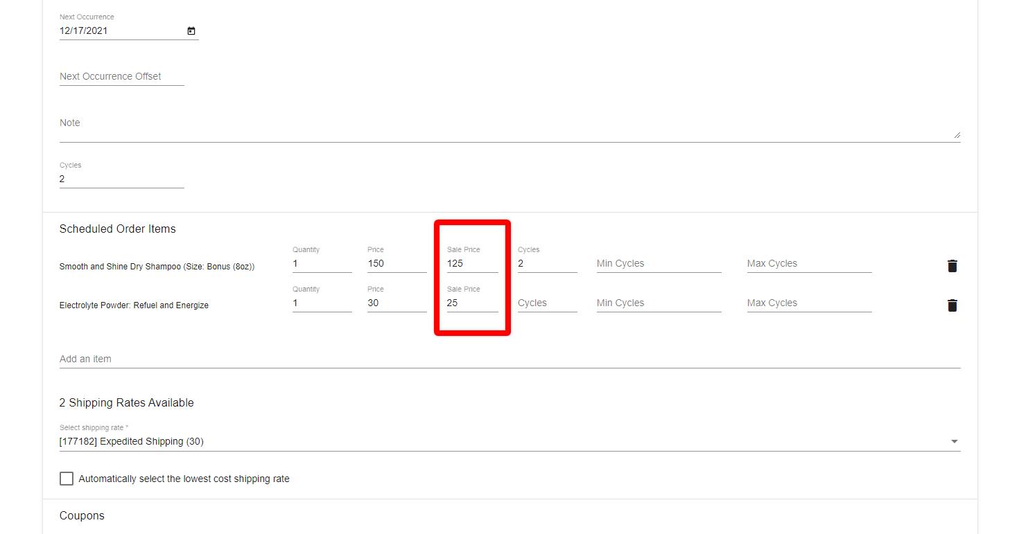QPilot Merchant Center - Google Chrome 2021-11-18 at 1.25.04 PM.jpeg Adjust the sale (recurring) price for a specific Scheduled Order and product