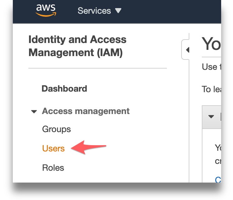 users.png Access Management "Users" menu