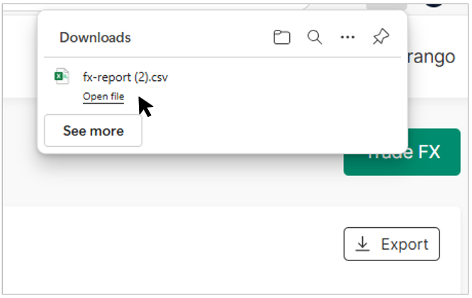Fig 7. Open Download folder or the file directly