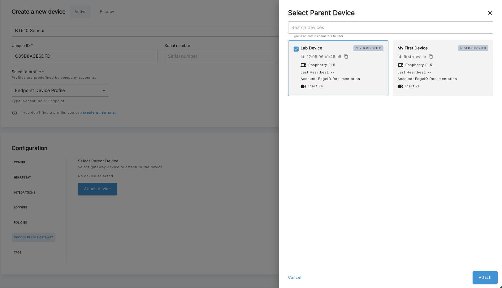 Add a Parent Gateway