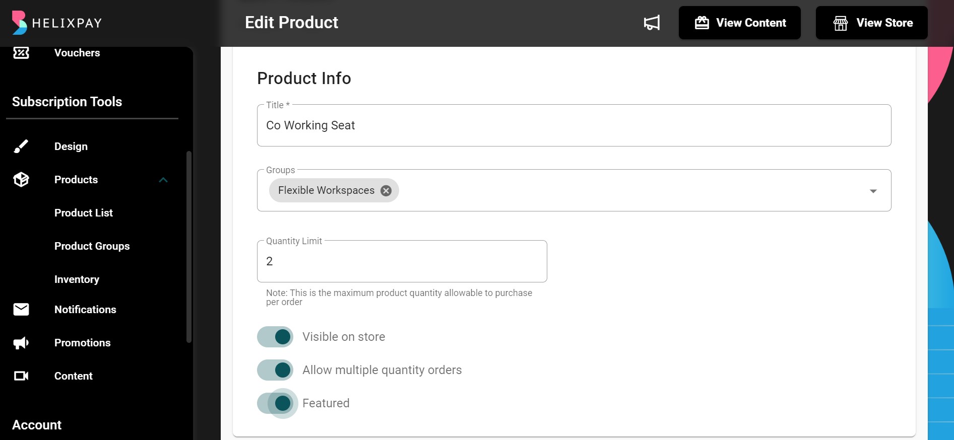 Enabling ‘Allow multiple quantity orders’ will let the customer order more than one quantity of the product.