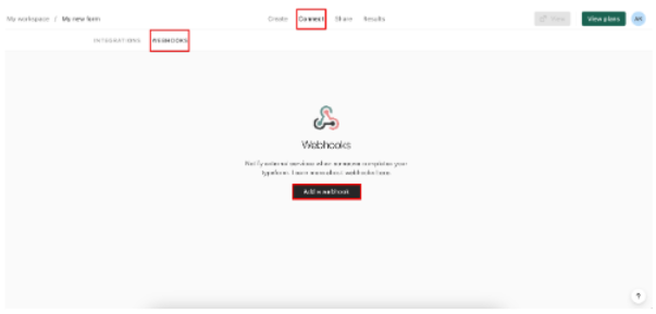 Go to Connect > Webhooks, then click Add a webhook to paste the Omniconnect URL.