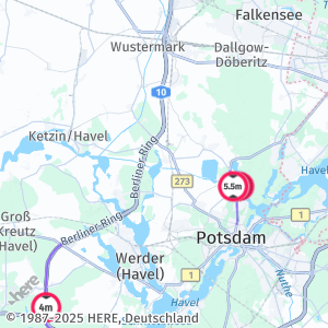 Sample map displaying only active restrictions within the specified time period