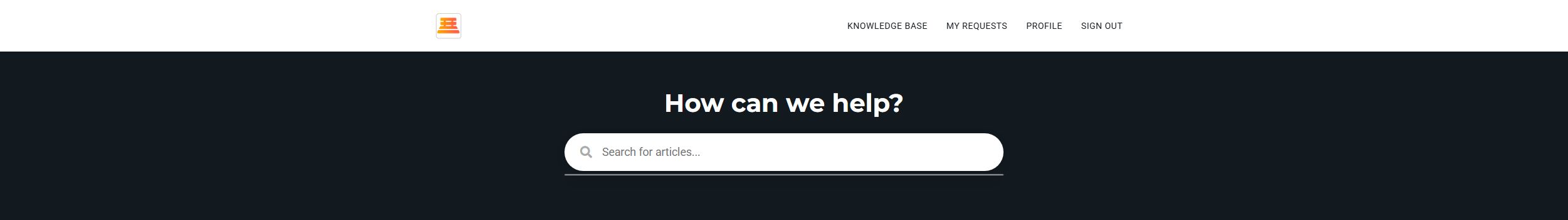 Demo portal navigation and knowledge search
