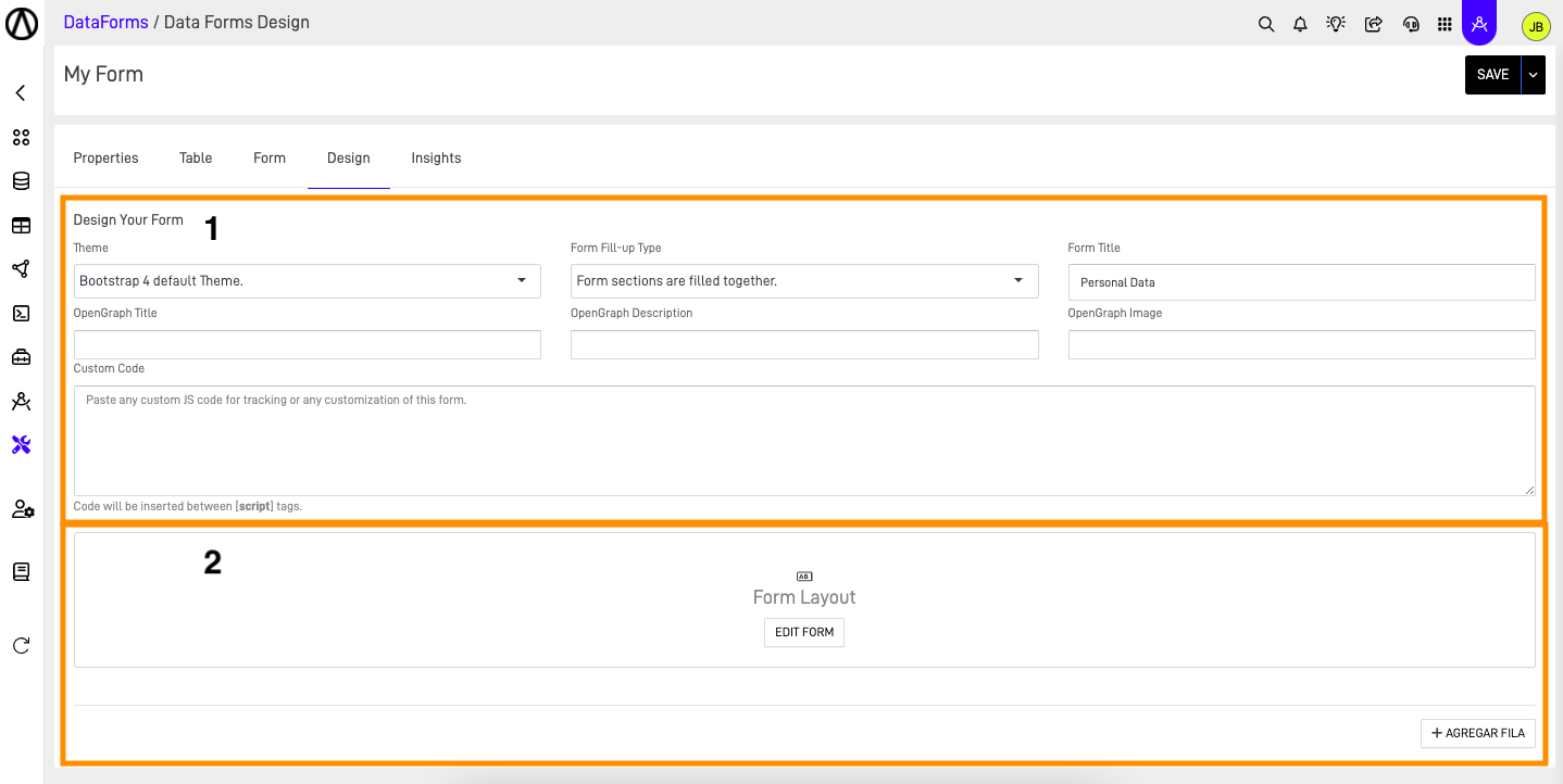 Form Configuration