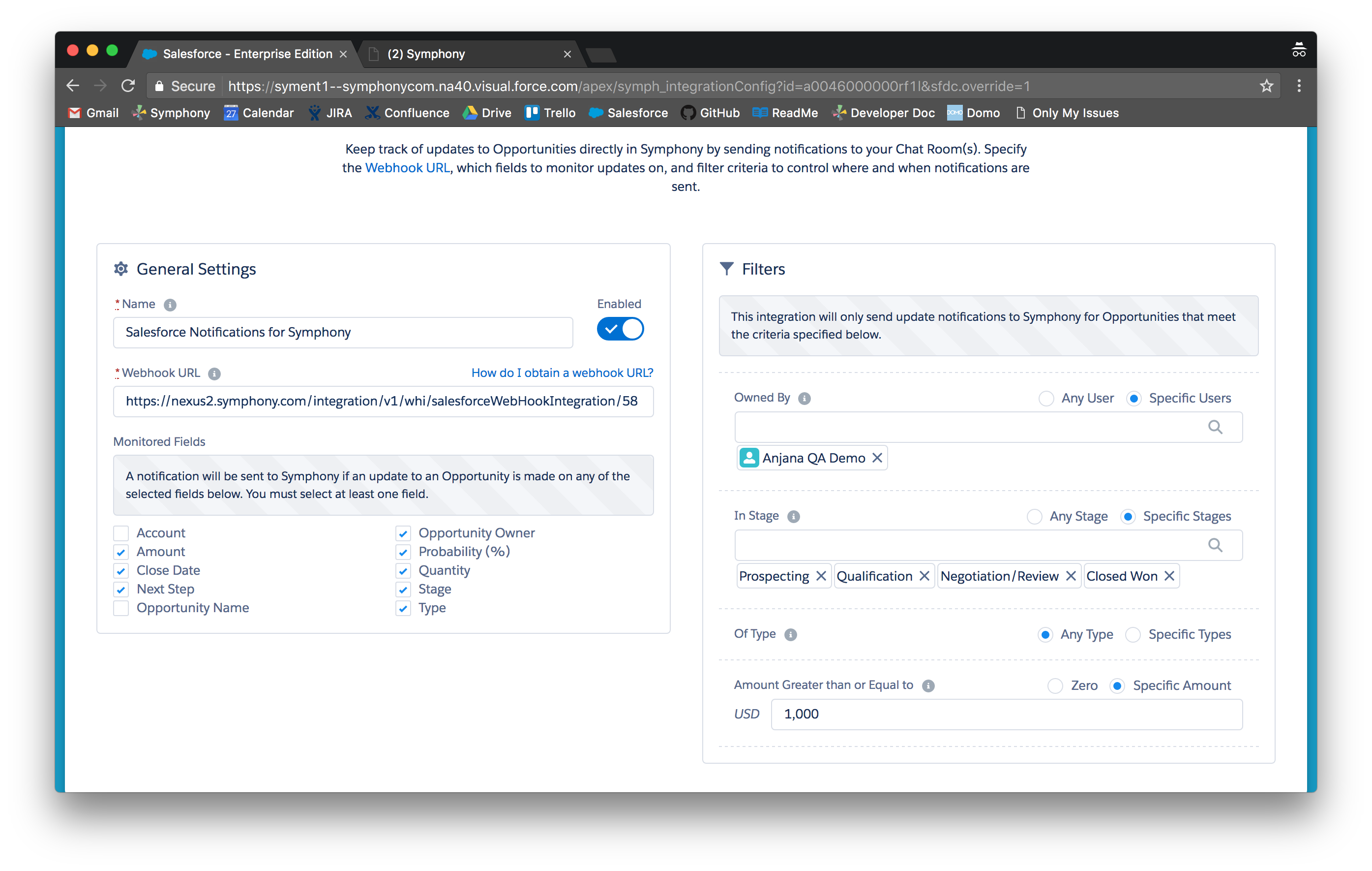 workfront salesforce integration