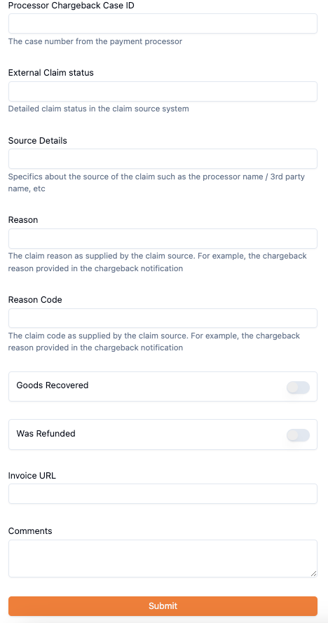 Report fraud form continued
