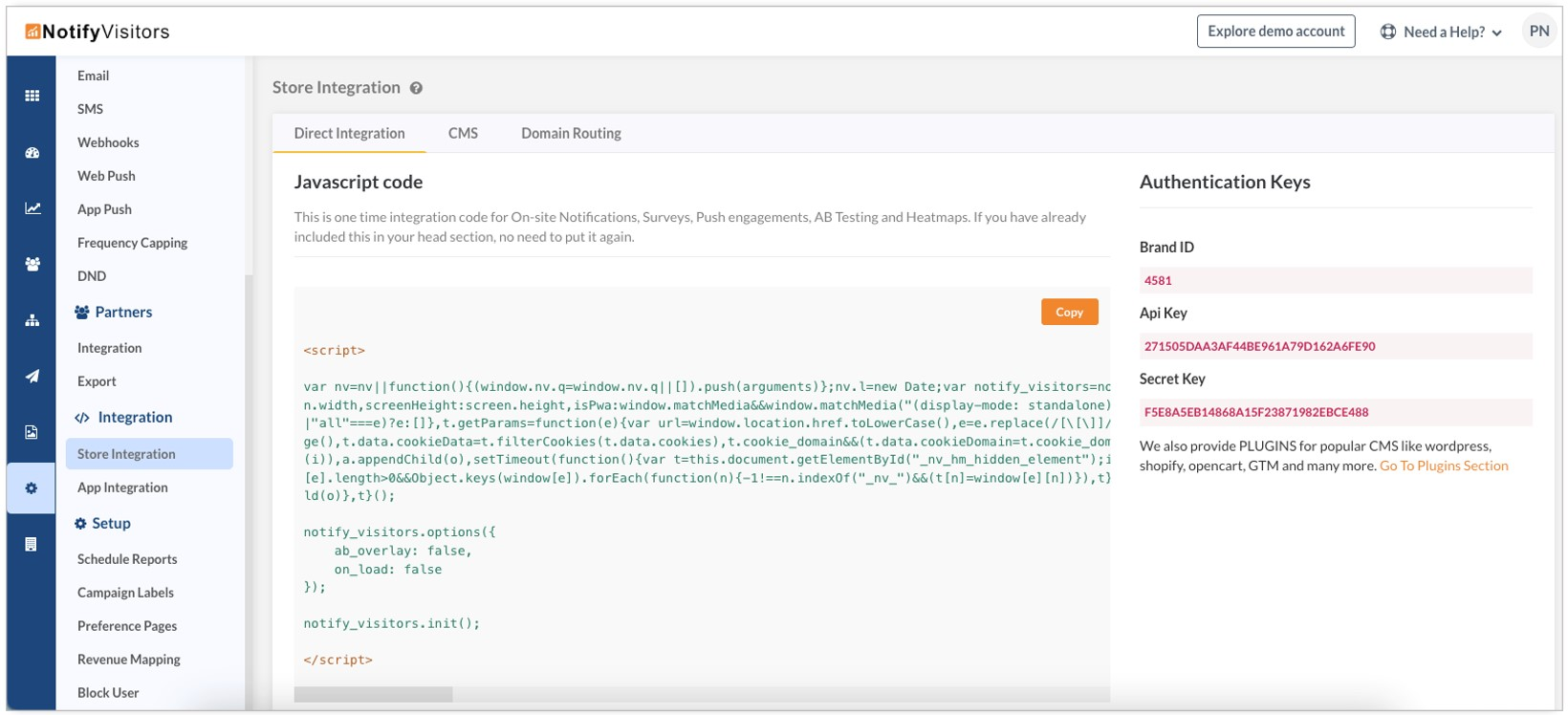 Add the integration code