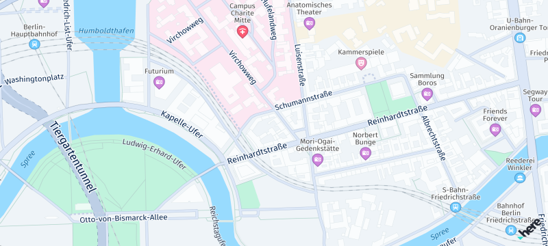 Screenshot: Showing main map scheme.