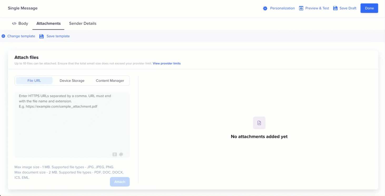 Attach Files via Files URL