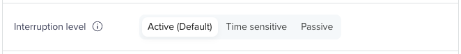 Set up Interruption Level