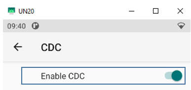 Enable CDC Mode
