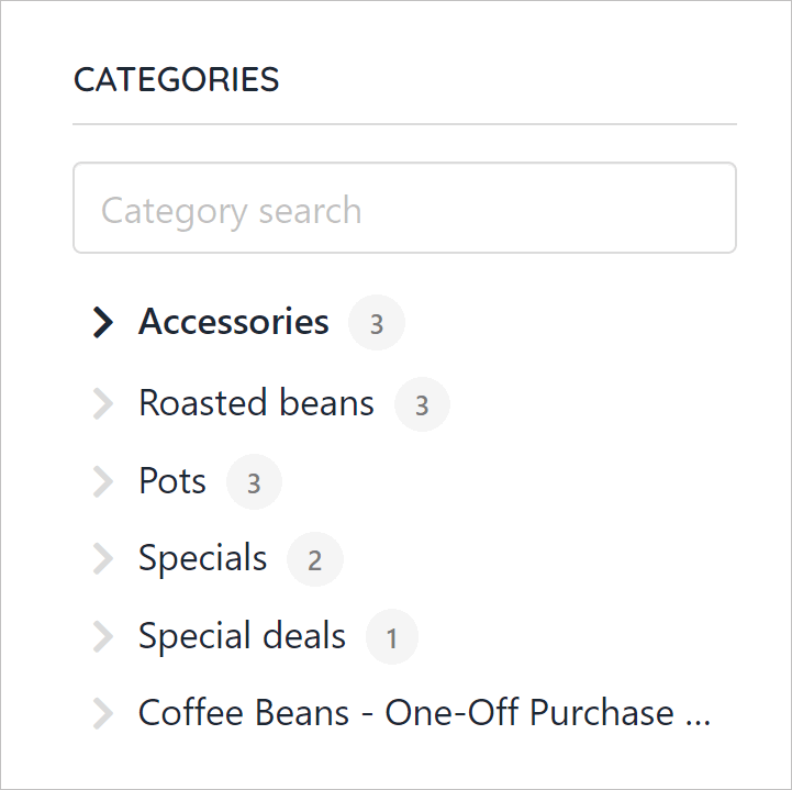 Select product category