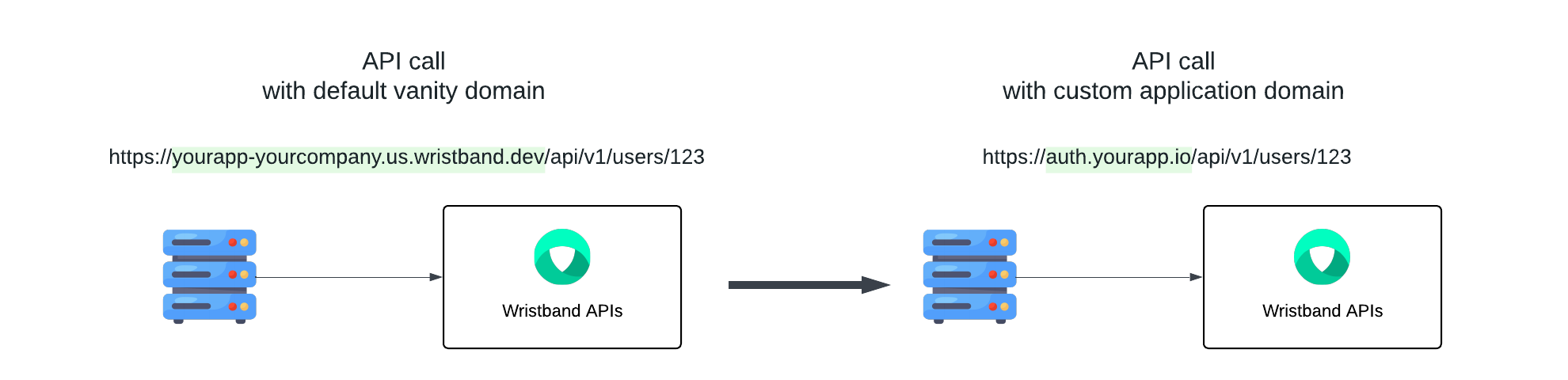 API Calls with Custom Domains