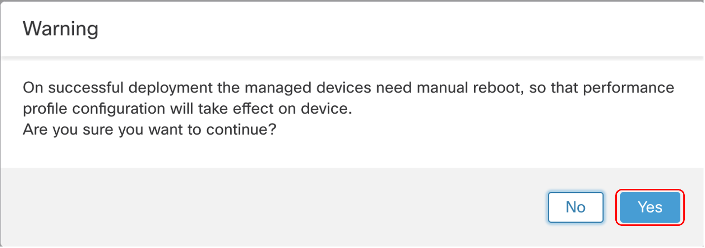 **Figure 4**: Manual Reboot Warning Dialogue