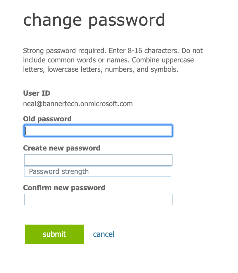 Azure Self Service Password Reset (SSPR) Access Requirements