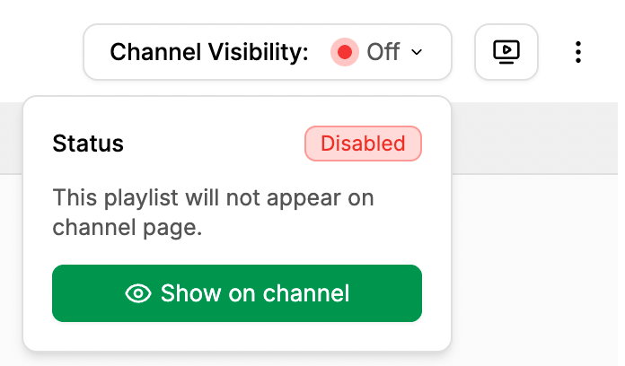 You can directly share the created playlists with a URL