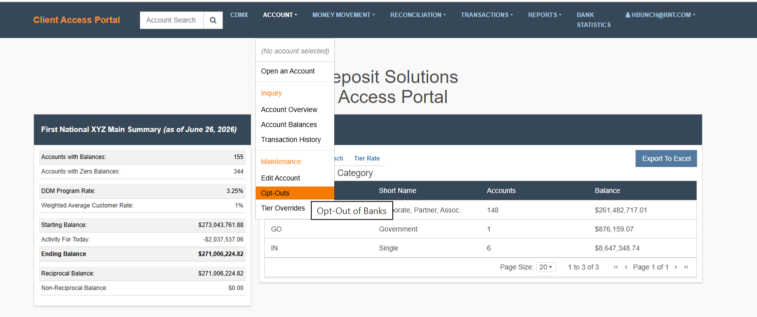 Select Opt Outs