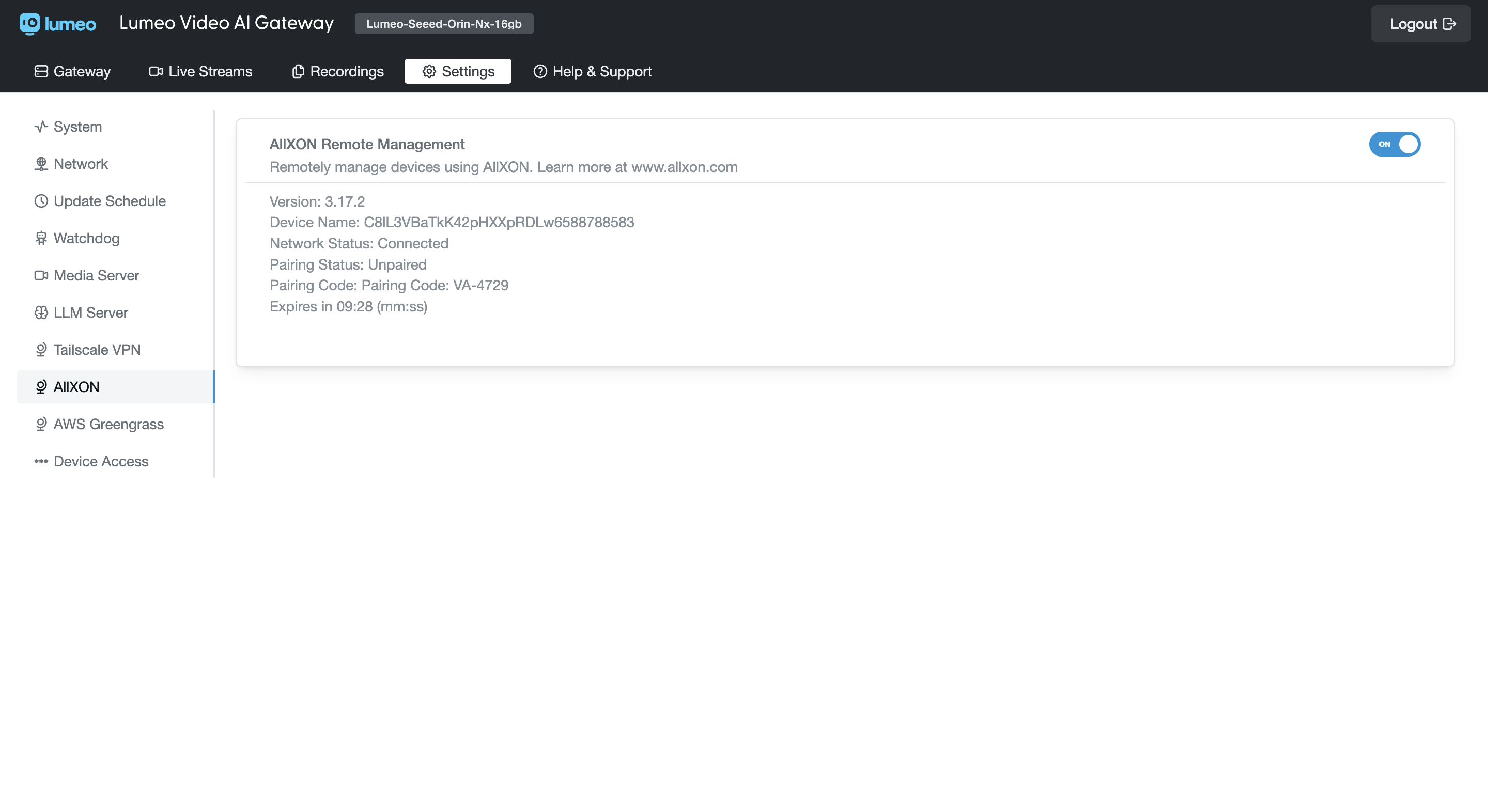 Connect your device to AllXON for remote management