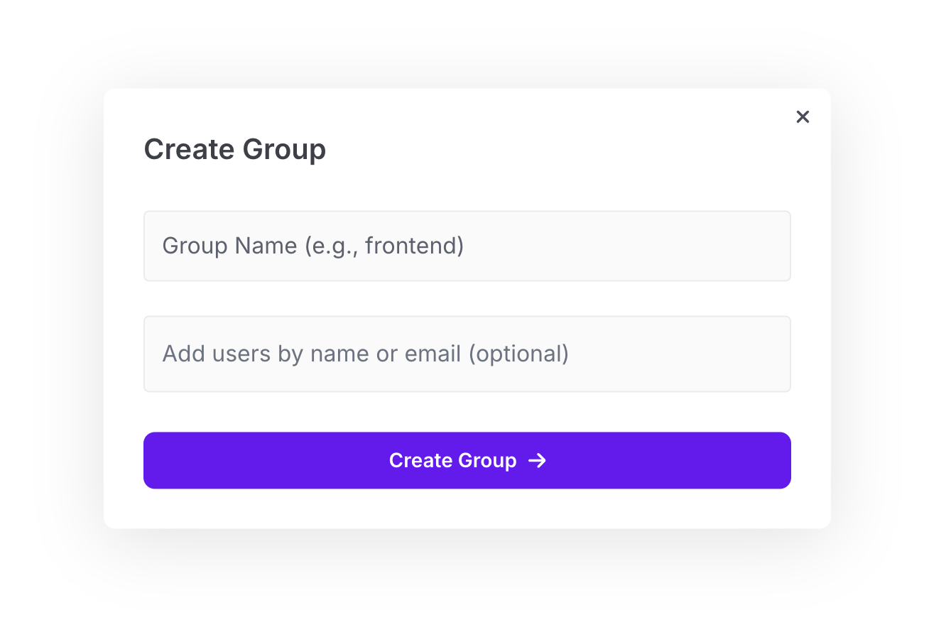 Create Group Screenshot